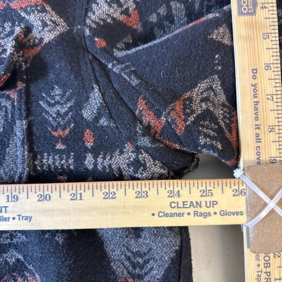 Jachs New York Mens XL Aztec Wool Blend Shirt Coat Jacket Sherpa Lined Shacket - Picture 9 of 10